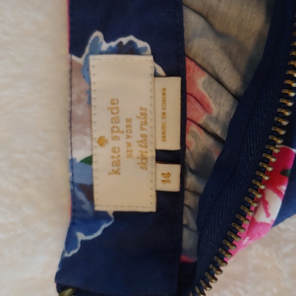 Kate Spade Girl's Floral Skirt in Blue and Pink Flowers size 14 - Picture 4 of 13
